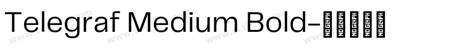 Telegraf Medium Bold字体转换